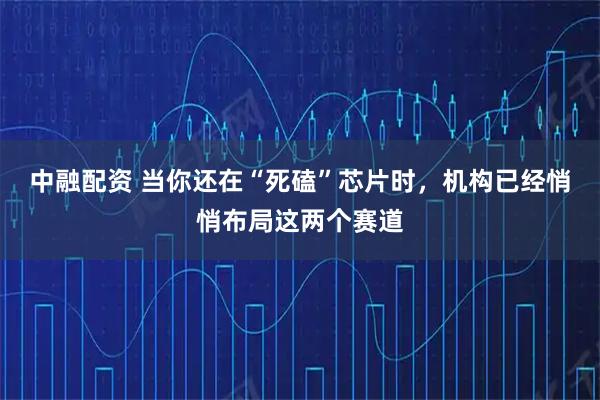 中融配资 当你还在“死磕”芯片时，机构已经悄悄布局这两个赛道